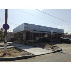 Фасад из алюминиевых композитных панелей