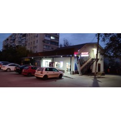 Обшивка козырька композитом