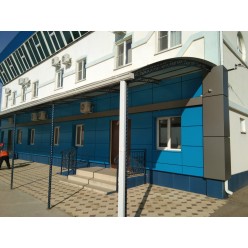 Фасад из алюминиевых композитных панелей 