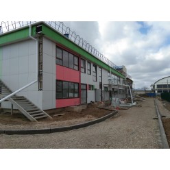 Фасад из фиброцементных плит