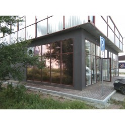 Оклейка окон солнцезащитной пленкой 