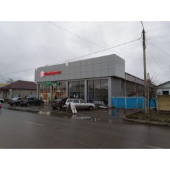 Фасад из алюминиевых композитных панелей